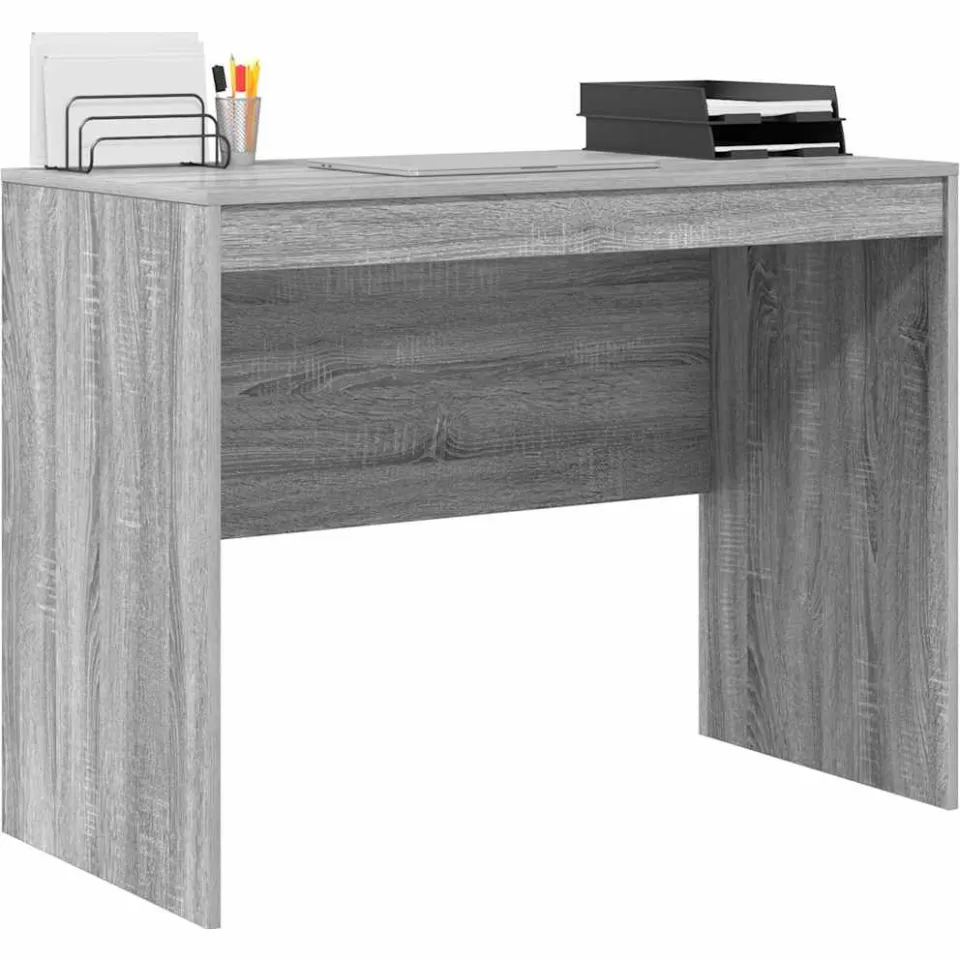 vidaXL Bureau Grijs Sonoma 100 x 50 x 76 cm