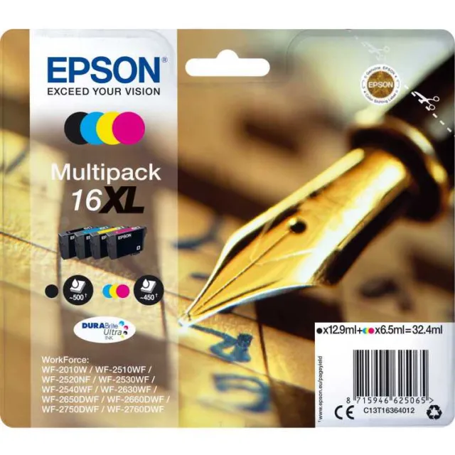 Epson 16XL inktcartridges multipack 4 kleuren