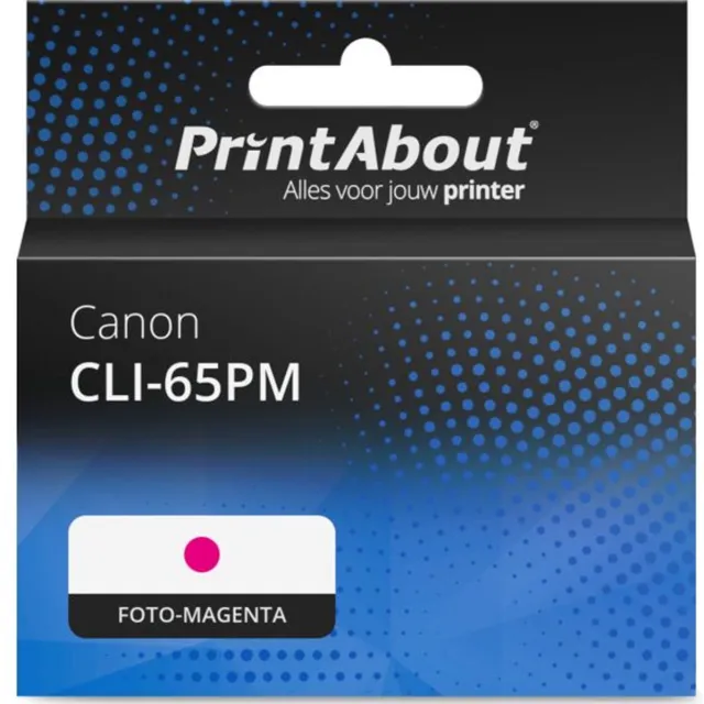 PrintAbout huismerk Inktcartridge CLI-65PM Foto-magenta geschikt voor Canon