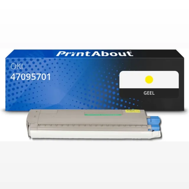 PrintAbout Huismerk OKI 47095701 Toner Geel