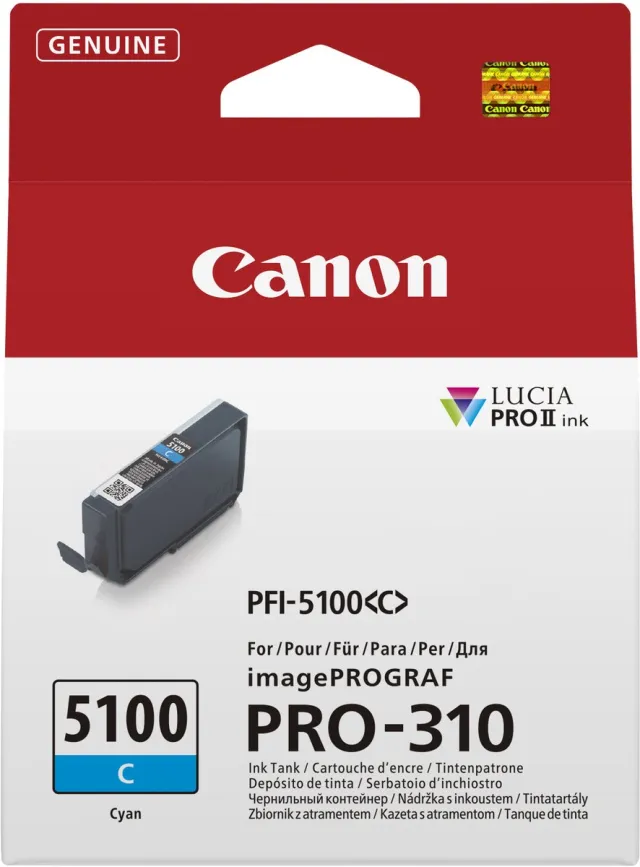 Canon PFI-5100 C inktcartridge 1 stuk(s) Origineel Cyaan
