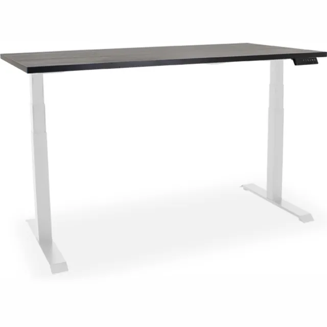 Officetopper Elektrisch zit-sta bureau Essential NPR - 140x80cm - zwart/wit