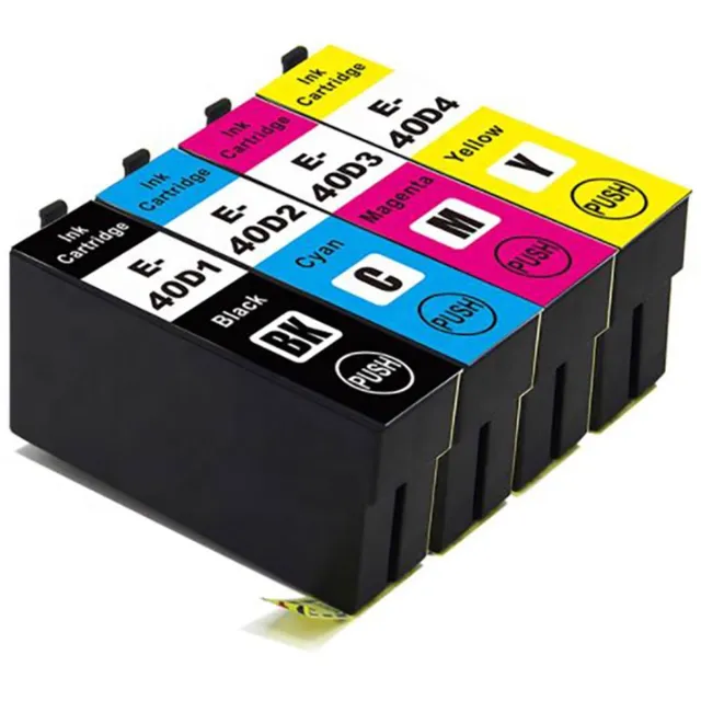 ABC huismerk set 4x inktcartridge geschikt voor Epson T40D geschikt voor Epson Surecolor SC-T2100 SC-T3100 SC-T3100M SC-T3100N SC-T5100 SC-T5100M SC-T5100N Set 4 kleuren