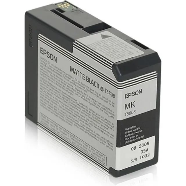 Epson T5808 - Inktcartridge / Mat Zwart