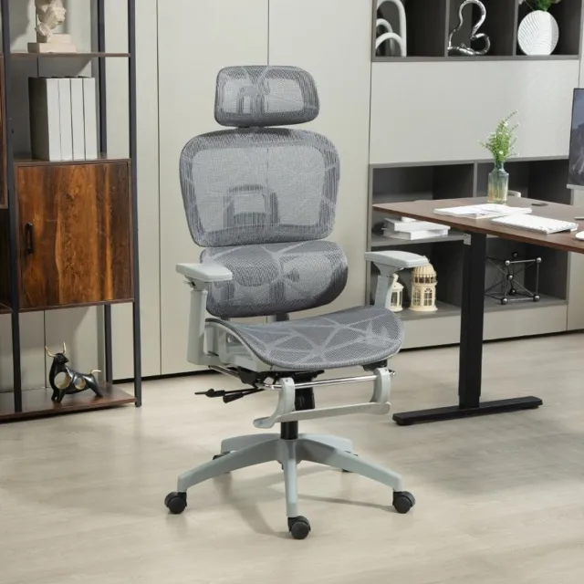 MODFU Ergonomische Bureaustoel-Mesh-Grijs