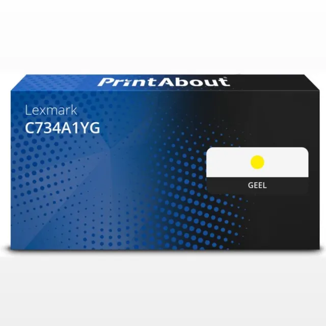PrintAbout Alternatief voor de Lexmark C734A1YG / geel