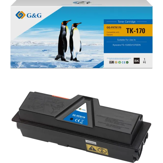 G&G TK170 toner compatibel met Kyocera TK-170 Tonercartridge zwart 1 stuk(s) Huismerk