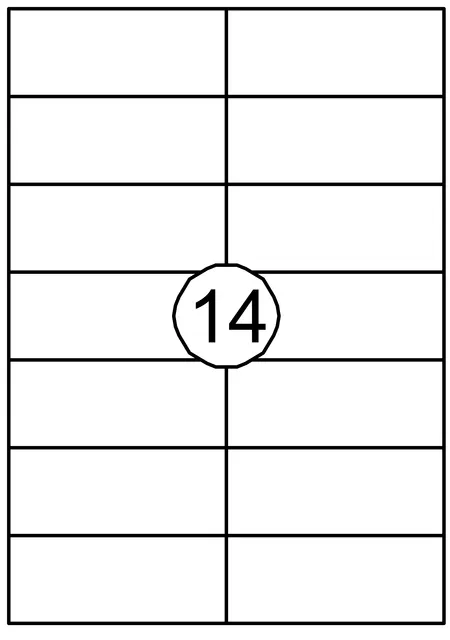 Quantore Etiket Quantore 105x42.4mm 1400 stuks