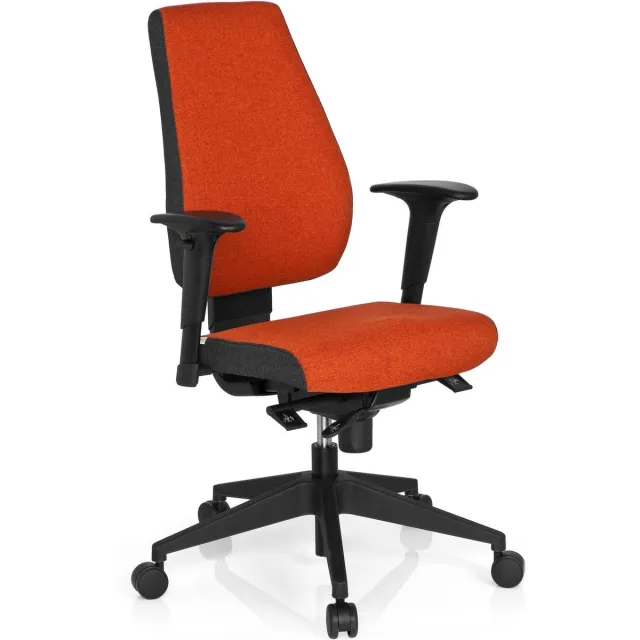 hjh office Pro-Tec 500 - Bureaustoel - Stof - Rood / grijs