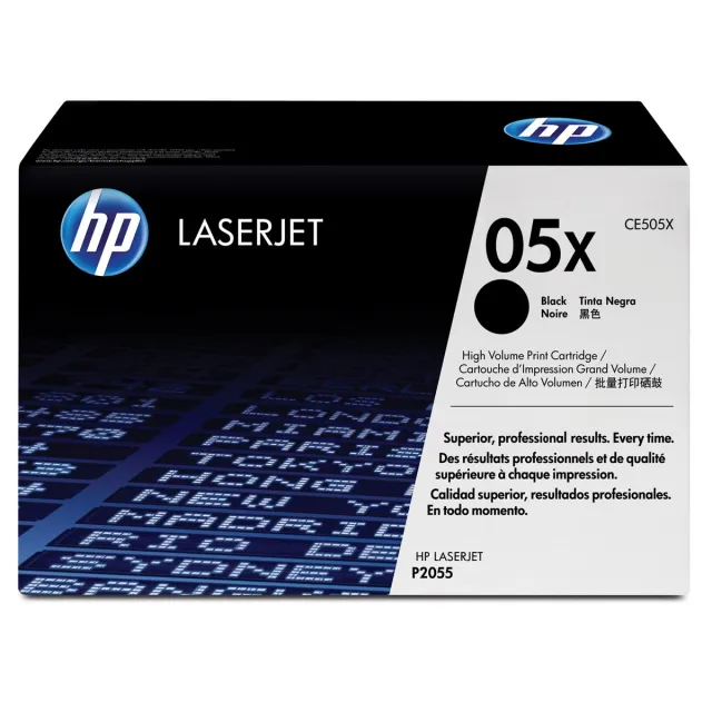 Hp toner 05X, 6 500 pagina's, OEM CE505X, zwart