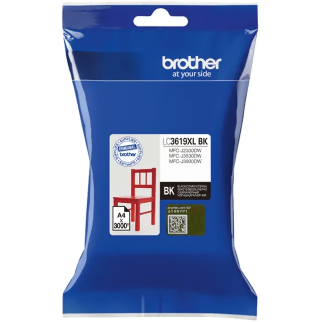 Brother LC-3619XLBK inktcartridge 1 stuk(s) Origineel Zwart