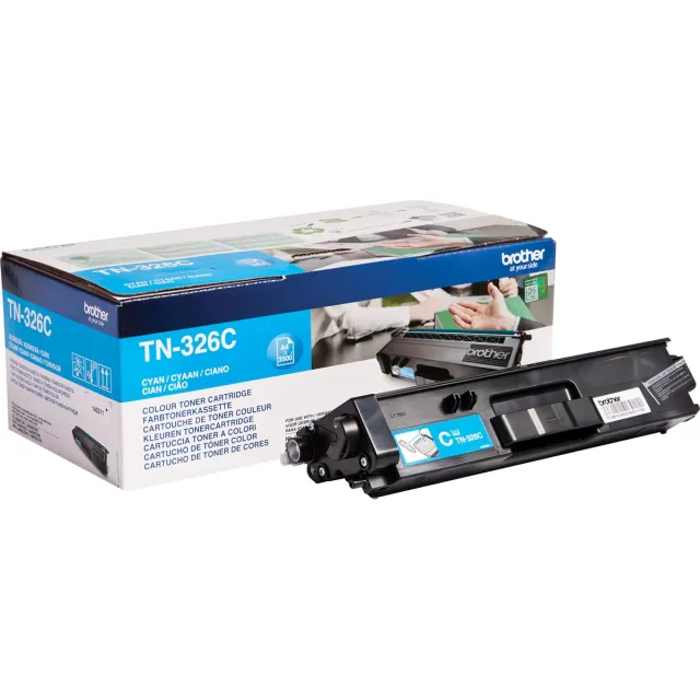 Brother toner, 3.500 pagina's, OEM TN-326C, cyaan
