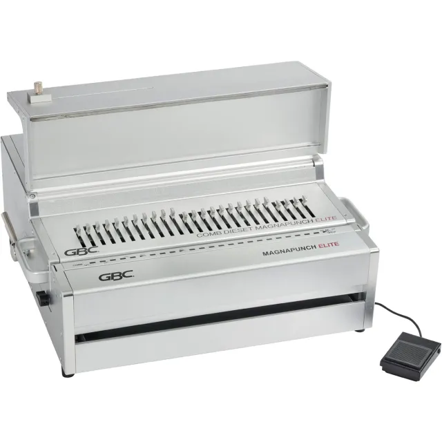 GBC elektrische inbindmachine Magnapunch Elite, met voetpedaal