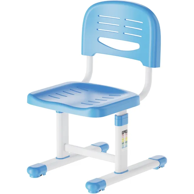 en.casa Kinderstoel Sauda bureaustoel 63-75x36x46 cm hemelsblauw en wit [en.casa]