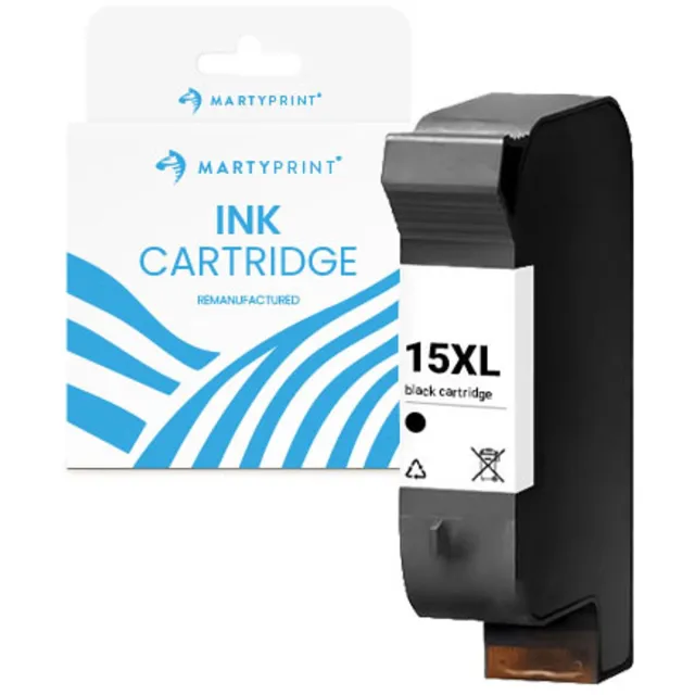 MartyPrint geschikt voor HP 15XL (C6615DE) inktcartridge zwart