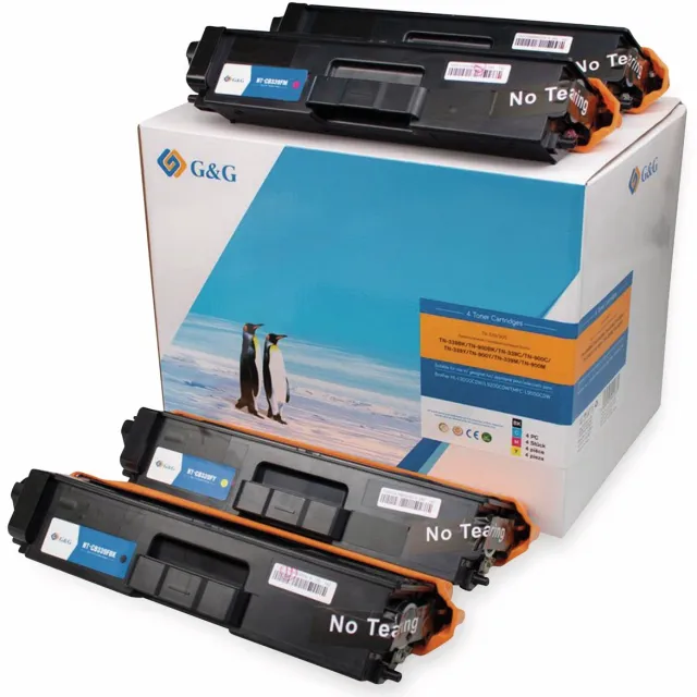 G&G TN900 Toner Compatibel met Brother TN-900 Tonercartridge multipack 4 stuk(s) Huismerk zwart, cyaan, magenta, geel