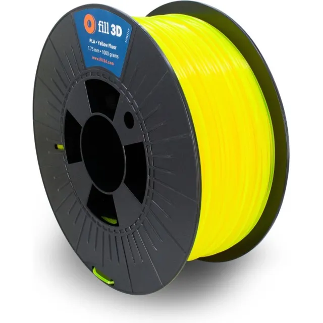 Fill 3D PLA Yellow Fluor 1 kg Fluoriserend geel