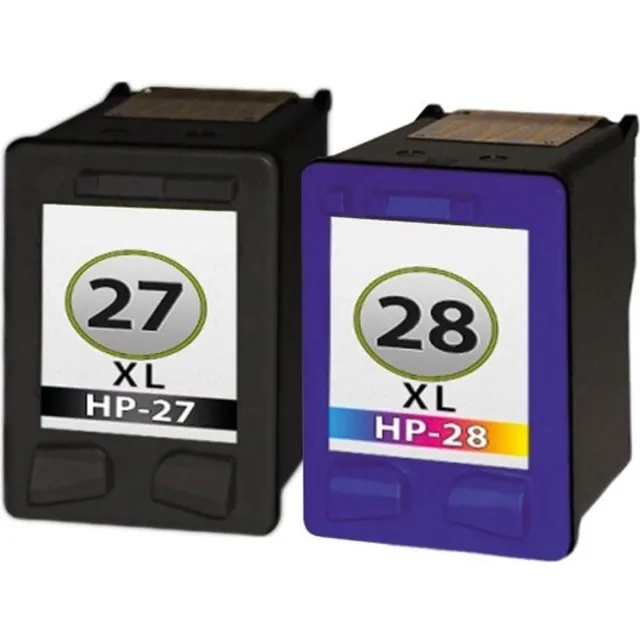 Inktkeuze HP 27XL | 28XL Alle Kleuren - Huismerk inktcartridge compatible met HP Officejet 4214 / 4215 / 4215V / 4215XI / 4219 / 4251 / 1000 Series / PSC 1205 / PSC 1210 / PSC 1210XI / PSC 1215 / PSC 1217 / PSC 1219 / PSC 1312 / PSC 1310 / PSC 1315 / PSC 1315S Zwart, Magenta, Cyaan, Geel