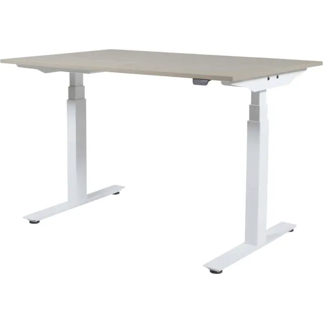 Schaffenburg Zit Sta Bureau - Plus Elek 160x80 Havana Kersen - wit frame Wit (RAL9010)/Havanna