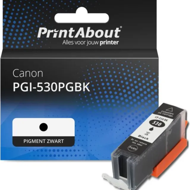 PrintAbout huismerk Inktcartridge PGI-530PGBK Pigment zwart geschikt voor Canon