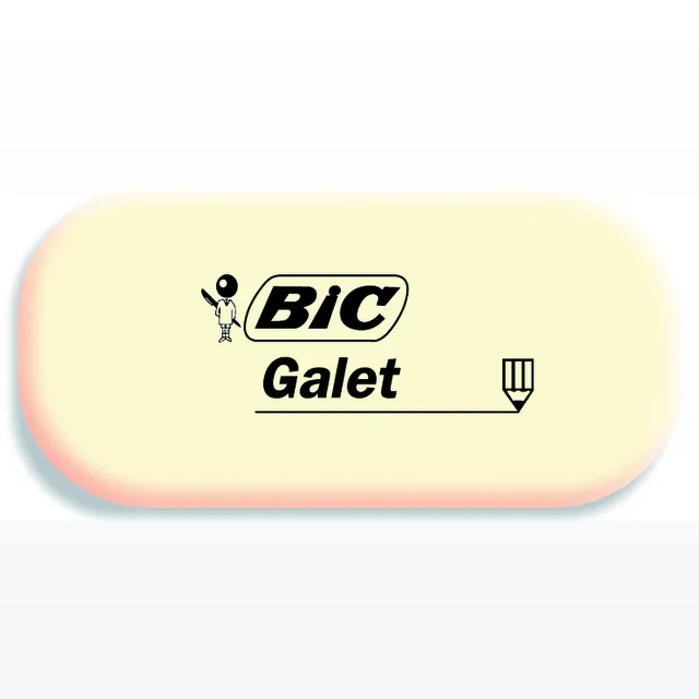 Bic Gum Bic Galet pvc vrij zacht potlood wit