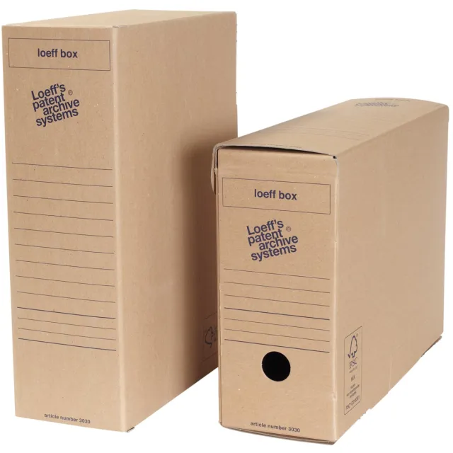 Loeffs Loeff's Box, ft 37 x 26 x 11,5 cm, bruin, pak van 50 stuks