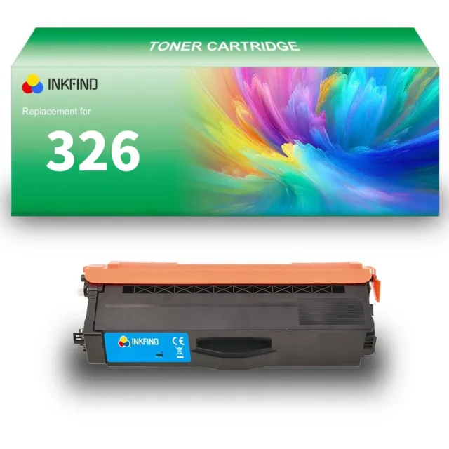 INKFIND TN326 Cyaan tonercartridge geschikt voor Brother DCP L8400 CDN/DCP L8450 CDW/HL L8250 CDN/HL L8350 CDN/HL L8350 CDW/HL L8350 CDWT/MFC L8650 CDW/MFC L8850 CDW 1 PACK-Cyaan cyaan x 1
