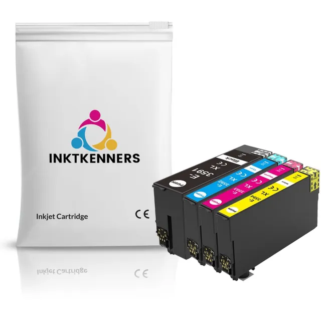 Inktkenners Inktcartridges Geschikt voor Epson 35XL | Multipack van 4 cartridges - Geschikt voor Epson WorkForce Pro WF-4740DTWF, WF-4730DTW, WF-4720DW, WF-4725DW Multipack XL