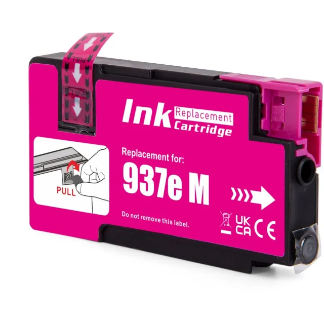 Inktkenners inktcartridge geschikt voor HP 937e XL | 1x Magenta geschikt voor HP 937 EvoMore - 937e - HP OfficeJet Rro 9110b - 9130b - 9120b - 9117b
