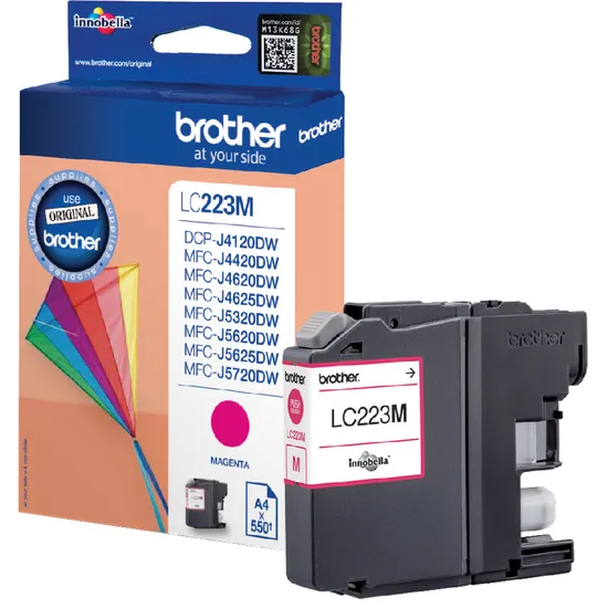 Inktcartridge Brother LC-223M rood, foto 2