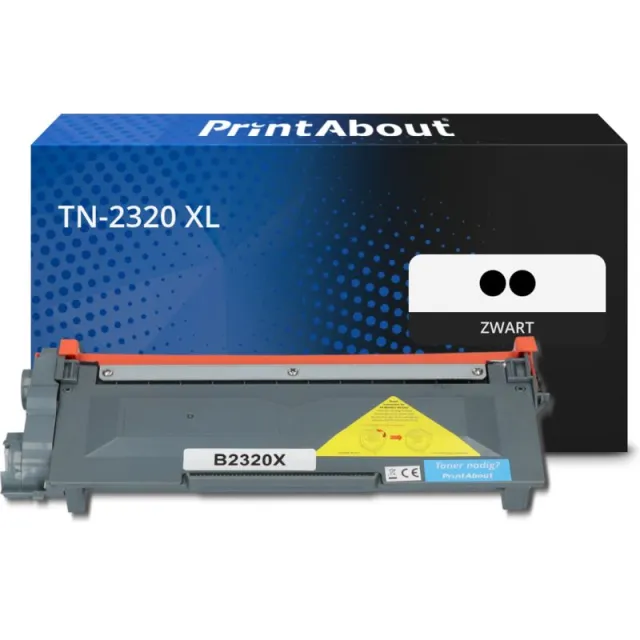 PrintAbout huismerk Toner TN-2320 XL Zwart Multipack Extra hoge capaciteit Geschikt voor Brother
