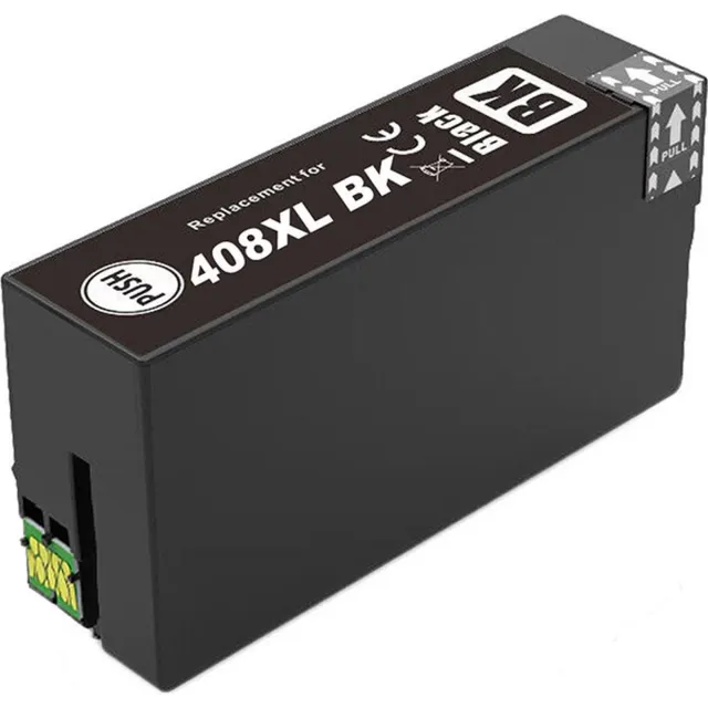 Inktkenners Inktcartridge Geschikt voor Epson 408XL | 1x Zwart Geschikt voor Epson Workforce Pro WF C4810 Series