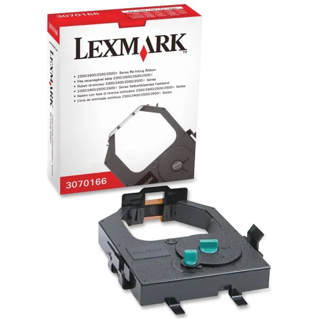 Lexmark nylontape met ReInk-System zwart - OEM: 3070166