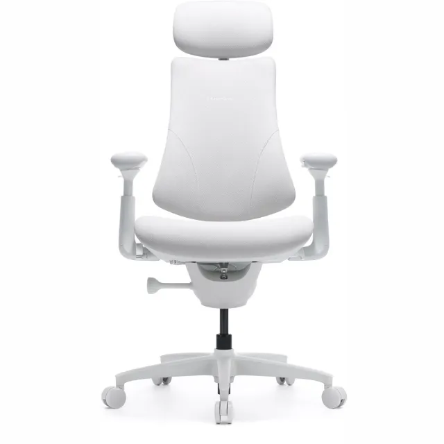 Libernovo Omni Gen Dynamische ergonomische stoel, zitdiepte 48 cm, stof, wit