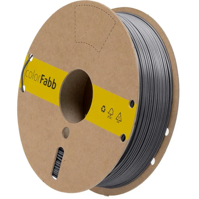 ColorFabb Lw-pla-ht Donkergrijs 3D-printerfilament - 1,75 mm - 750 g - Lichtgewicht materiaal - Ideaal voor RC-vliegtuigen - Matte afwerking zwart