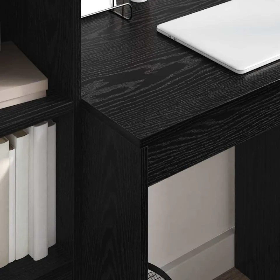 vidaXL Bureau Zwart Eiken 70 x 50 x 76 cm, foto 4