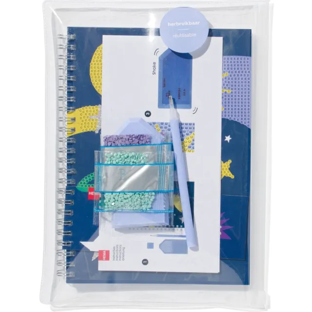 HEMA Diamond painting notitieboek A5 gelinieerd