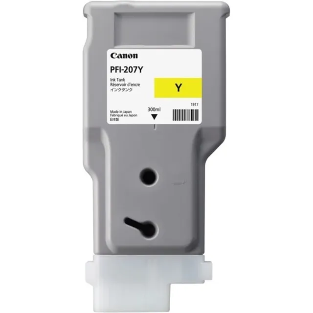 Canon PFI-207Y inktcartridge geel standard capacity 300ml 1-pack