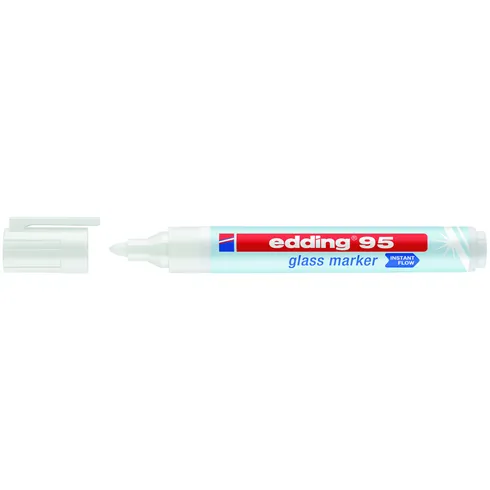Edding Viltstift edding 95 glasbord rond 1.5-3mm wit