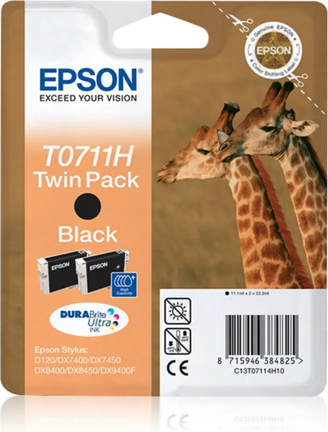 Epson Original Ink Cartridge Epson C13T07114H20 Black