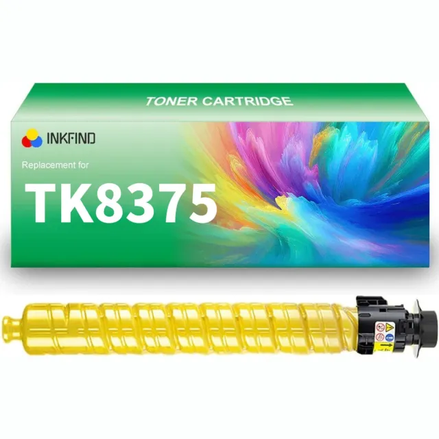INKFIND TK-8375 Geel tonercartridge compatibel met Kyocera TK8375 TK-8375 Geel geschikt voor KYOCERA TASKalfa 3554ci - 1-pack Geel Geel x 1