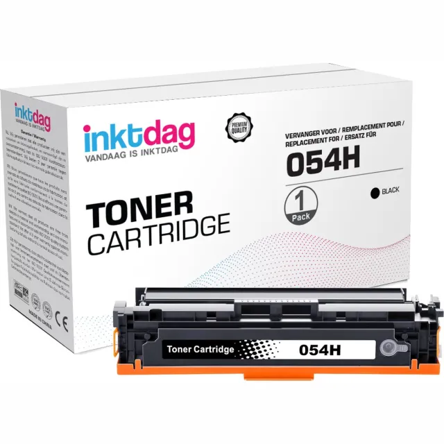 inktdag Laser toner cartridges voor Canon 054 toner Zwart | Geschikt voor Canon i-Sensys LBP621CW, Canon i-Sensys LBP623CDW, Canon i-Sensys MF641CW, Canon i-Sensys MF643CDW en Canon i-Sensys MF645CX Canon 054 Zwart