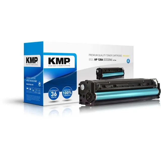 KMP Toner vervangt HP 128A, CE320A Compatibel Zwart 2000 bladzijden H-T144 1227,0000