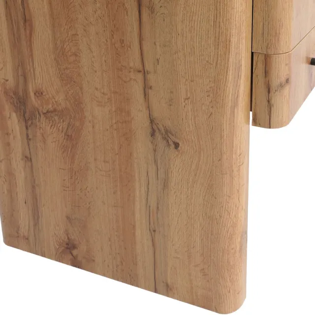 MCW Bureau MCW-P42, kantoortafel/computertafel, 4 lades, MDF, 78 x 110 x 60 cm ~ Wotan-eikenlook