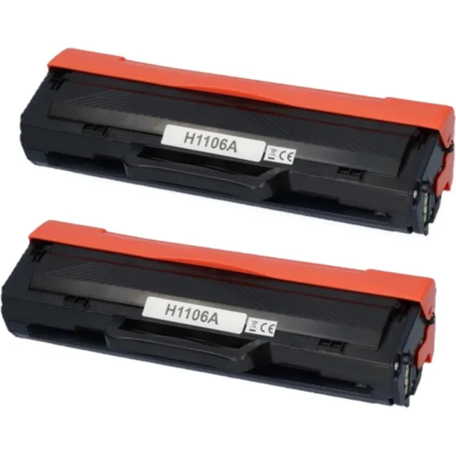 InktDL Huismerk geschikt voor HP 106A / W1106A Toner cartridges - 2X Zwart - Geschikt voor Laser 107A - 107W - MFP 135A - 135W - 137FNW 2X 106A