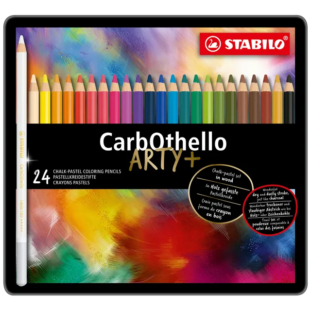 Stabilo Kleurpotloden STABILO CarbOthello kalkpastel assorti blik à 24 stuks