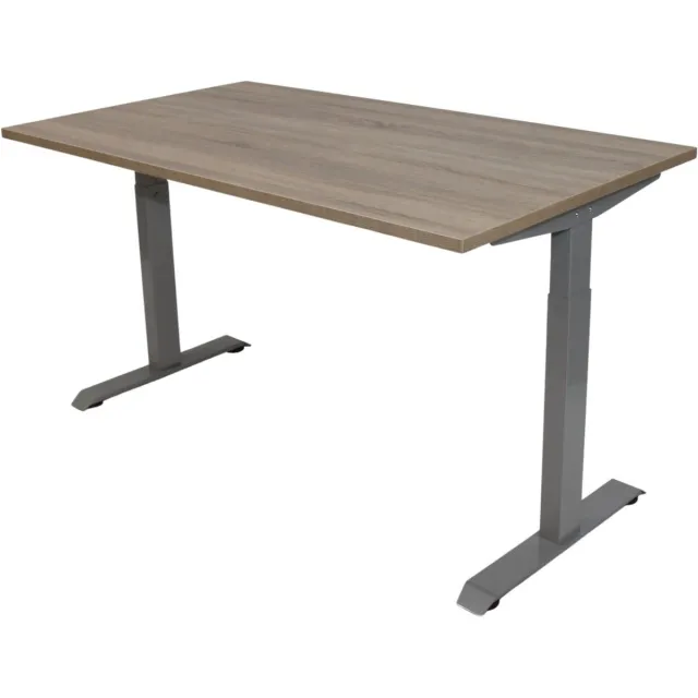 Game Hero Office Hero® Cosmic - In hoogte verstelbaar bureau grijs frame - Game bureau - Computertafel - Werktafel - 140x80 - Robson eik