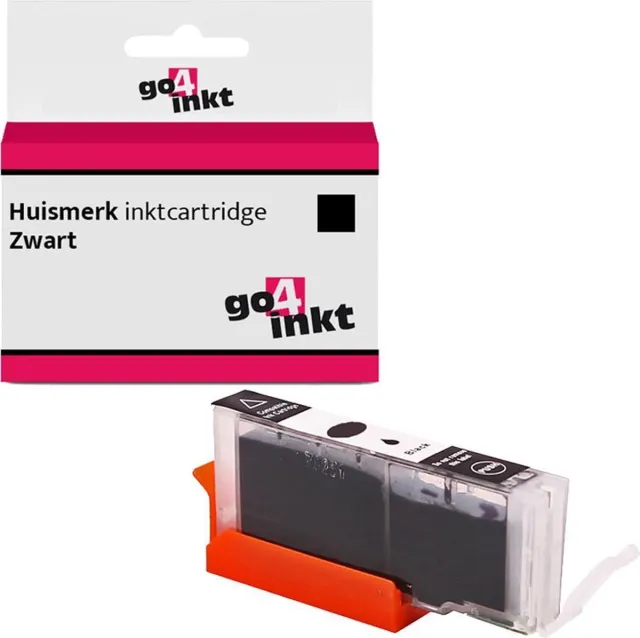Go4inkt compatible met Canon CLI-521 bk inkt cartridge zwart Foto Zwart