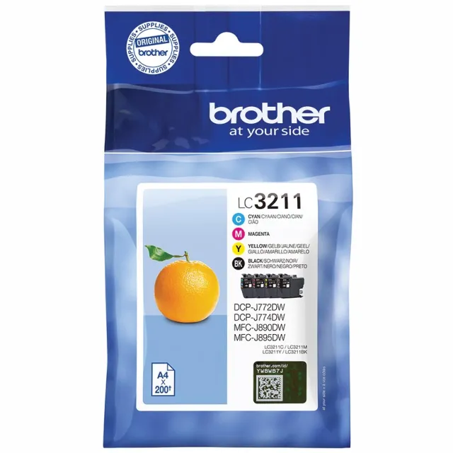 Brother inktcartridge, 200 pagina's, OEM LC-3211VAL, 4 kleuren
