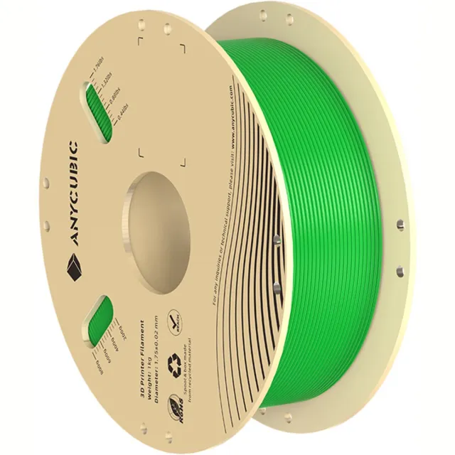 Anycubic Pla-Filament 1 Kg Voor 3D-Printers, Groen, Gemakkelijk Te Printen Transparent